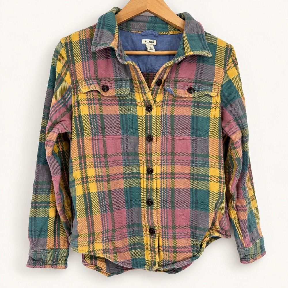 LL Bean Small 1912 Heavy Flannel Shirt ASO Sullivans Crossing Amalia Williamson